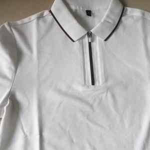 Camisas Polo para Hombre de Nuevo Diseño, Camisas Polo de Doble Color con Logotipo Personalizado, Mangas Cortas, Transpirables, Casuales - Product Image 3