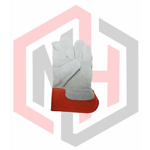 ถุงมือทำงาน หนังฝ่ามือ ฝ่ามือเต็ม ทนต่อการฉีกขาด ระบายอากาศได้ ปราศจากซิลิโคน ปราศจากแป้ง ป้องกันความร้อน ป้องกันการบาด 26 ซม. ถุงมือทั่วไป - Product Image 3