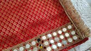 Rumala Doble de Tela Brocada con Encaje Gota para Bodas Sikh y Ceremonias Religiosas en Gurdwara, Sri Guru Granth Sahib Ji Rumala Sahib - Product Image 4