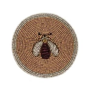 Posavasos con bordado de cuentas de Aries hechos a mano, servilletas de lujo, cargadores y manteles individuales y posavasos - Product Image 5