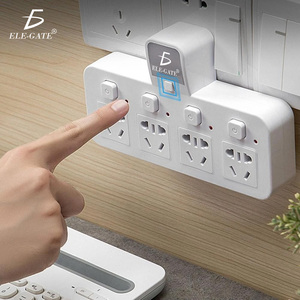 Multipresa con luce notturna e interruttori individuali, adattatore da parete a 4 vie - Product Image 5