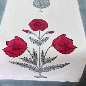 Chemin de table en coton TNT de qualité supérieure fabriqué à la main Jaipuri ethnique main bloc impression élégante feuille Design lavable en Machine pour la maison - Product Image 3