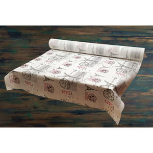 Rouleau de nappe blanche imprimée Paris 1,20x50m Novotex TNT B2B - Product Image 1