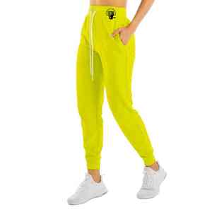 Vêtements de sport UNIQUE, leggings à jambes larges à cordon de serrage, coupe régulière, de haute qualité, OEM, noir, séchage rapide, respirant, tissu écologique, pour femmes - Product Image 6