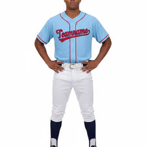Uniforme de baseball respirant en tissu doux pour l'entraînement, imprimé par sublimation - Product Image 1
