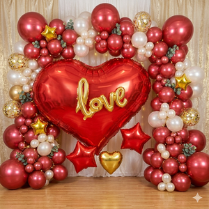 Globo de Corazón Estilo Macaron Modelo 50068 para Fiestas, Globos de Aluminio Grueso con Helio, Estrellas, Graduación, Año Nuevo Chino, Regreso a Clases - Product Image 4