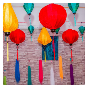 โคมไฟผ้าไหมและไม้ไผ่ที่มีชีวิตชีวารุ่นลิมิเต็ดอิดิชั่นสำหรับงานรื่นเริงงานทำมือในเวียดนาม - Product Image 1