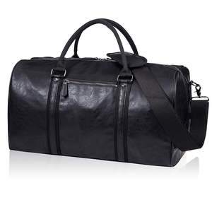 Sac personnalisé décontracté de luxe en cuir véritable entièrement fait à la main fermeture à glissière décoration en métal beaucoup de couleurs rangement de bagages de sport - Product Image 5