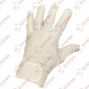 Guantes de bateo para jóvenes y adultos de cuero de vaca con puño corto para juegos profesionales de béisbol y softbol - Product Image 1