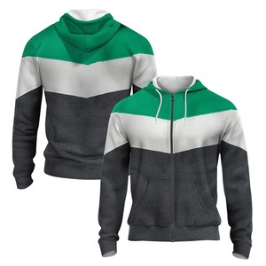 Sudadera con Capucha para Hombre, 180g, Algodón y Poliéster, Logotipo Bordado Personalizable, Cierre de Cremallera, Estilo Urbano Ecológico para Invierno, Tinte Liso - Product Image 5