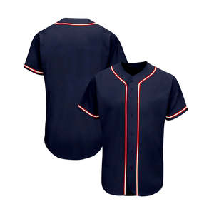 Maillot de football américain personnalisé, maillot de baseball respirant avec design rayé, couleurs personnalisées, protection anti-UV, 100% polyester - Product Image 2