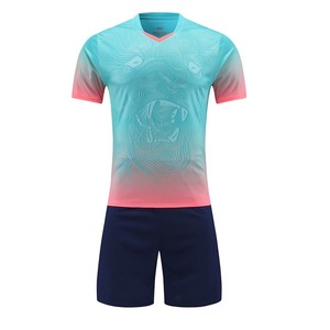 Conjunto de Uniforme de Fútbol Personalizable para Adultos, 100% Poliéster, Transpirable, Ropa Deportiva, Camiseta de Fútbol con Protección UPF 50, Diseño Tailandés - Product Image 2