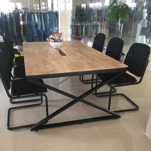 XConcept HBXC012 200x100cm Luxury Contemporary Wood Meeting <b>Table</b> for 6 Adjustable <b>Office</b> Furniture Hotels Conference Rooms - Product Image 3