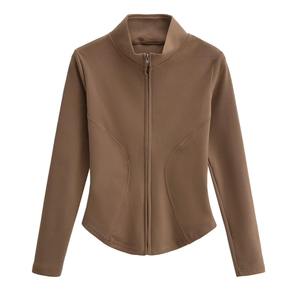 Top de Yoga Personalizado Transpirable de Spandex/Nailon, Talla Grande, Chaqueta Deportiva Ligera y Suave para Entrenamiento - Product Image 6