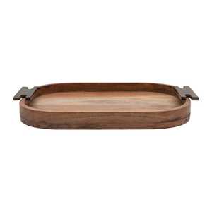 Nouvel arrivage Plateau de service de décoration de table de mariage de style unique Plateau de service de restauration Plateau de service en bois de forme rectangulaire - Product Image 4