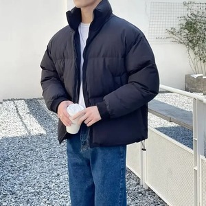 Chaqueta acolchada de invierno de alta calidad para hombre con cuello levantado manga completa trabajo clásico estilo hinchado OEM opciones al por mayor disponibles - Product Image 2