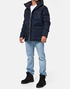 Veste d'hiver pour homme en duvet de canard, tendance et décontractée, vente en gros, personnalisable, nouvelle mode, veste à bulles pour homme - Product Image 4