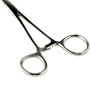 Pince à éponges à prix d'usine, 320 mm, dentelée, à cliquet, chirurgicale, manuelle, pour saisir les tissus organiques - Product Image 3