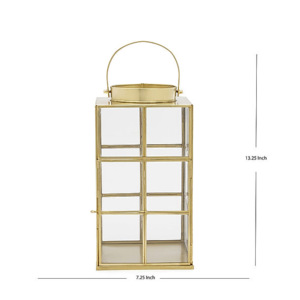 Bougie élégante en laiton et métal, support de pilier en verre durable, événements de Noël en plein air faits à la main, art moderne, design unique - Product Image 5