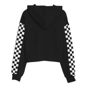 Dernière mode Crop Top Hoodie à capuche personnalisé avec logo imprimé, sweat-shirt à capuche pour femmes, pull à capuche personnalisé - Product Image 4