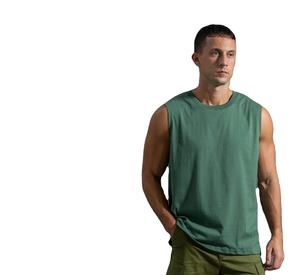 Camiseta sin Mangas de Cuello Redondo para Hombre, 100% Poliéster, Tejido de Franela, Secado Rápido, para Gimnasio, Entrenamiento y Fitness - Product Image 2
