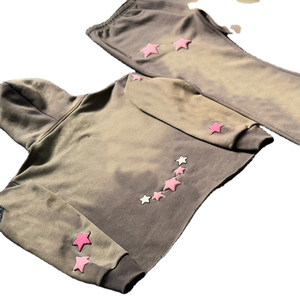 ชุดวอร์มผู้ชายซิปรูดซิปมาใหม่ชุดวอร์ม2ชิ้นทำจากผ้าเกล็ดปลา - Product Image 5