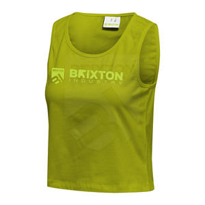 Haut court à impression personnalisée pour femmes de grande taille avec vêtements de sport, design uni sans manches, du Pakistan - Product Image 3