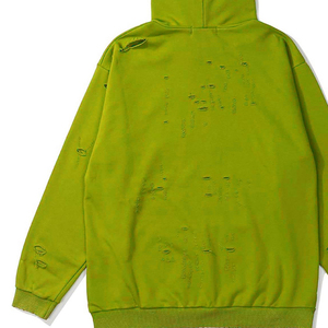 Sweatshirt à capuche personnalisé, lourd, surdimensionné, vintage, vieilli Sweatshirt à capuche personnalisé en coton délavé à l'acide pour hommes - Product Image 3