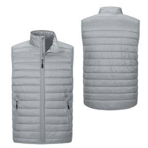 Nouveauté Veste bouffante sans manches pour hommes OEM vente en gros vestes d'extérieur à col montant confortables personnalisées avec impression de logo pour hommes - Product Image 6