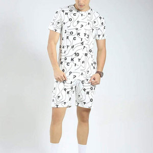 Active Solid T-Shirt Shorts Set for Men Breathable Fabric High Quality for Fitness <b>Running</b> Outdoor Activities Casual Summer Wear - Product Image 1