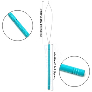 Hair <b>Extension</b> Tool for <b>Micro</b> Beads & Nano Rings Installation – Professional Pulling Loop Needle with Anti-Slip Grip - Product Image 1