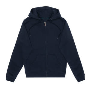 Venta al por mayor de diseño de moda estilo callejero logotipo personalizado azul real sudaderas con capucha para hombres logotipo personalizado en blanco 100% sudaderas con capucha de algodón - Product Image 3