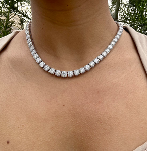 สร้อยเงินชุบแพลตตินัม ประดับเปลือกหอยเลี้ยงในห้องปฏิบัติการ 50 กะรัต ทรงกลมเจียระไนแบบบริลเลียนท์ จี้ทรงเรขาคณิตทันสมัยสำหรับผู้ชาย เหมาะสำหรับงานแต่งงานและงานหมั้น - Product Image 1