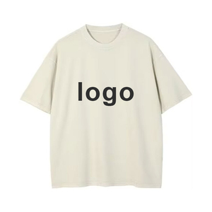 T-shirt 100% coton surdimensionné personnalisé pour hommes T-shirt blanc uni et épais T-shirts pour hommes grande taille avec impression graphique - Product Image 1