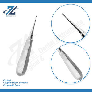 Coupland ลิฟต์สกัดราก2.5มม. ทำจากสเตนเลสลิฟต์ถอนฟันผู้ผลิตปากีสถาน - Product Image 3