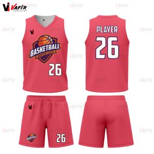 Cómodo conjunto de uniforme de baloncesto transpirable sin mangas que absorbe el sudor pantalones cortos equipo deportivo para ejercicio de verano vafir - Product Image 1