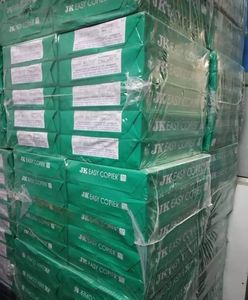 500 tờ dễ dàng Máy Photocopy trái phiếu giấy trắng <span class=keywords><strong>JK</strong></span> A4 Kích thước 70gsm 75g cho kích thước in 210mm x 297mm cho máy Photocopy và máy in - Product Image 1