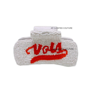 Pince à cheveux personnalisée en gros pour femmes, tissu brodé à la main, pinces à cheveux mode perlée pour fête et usage quotidien - Product Image 5