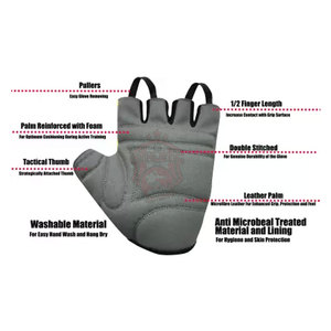 Yoga musculation entraînement respirant antidérapant demi doigt Fitness gants 2025 nouveau modèle Fitness gants - Product Image 2