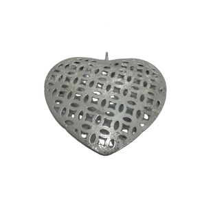 Hoja de plata Árbol de Navidad Decoración Colgante Corazón Hierro Pared Colgante En forma de corazón Adorno decorativo de Navidad - Product Image 6