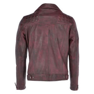 2025 Slim Fit moto porter imperméable hommes veste en cuir Style Vintage respirant hommes veste en cuir - Product Image 4