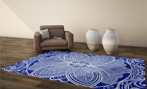Alfombra de lujo de lana anudada a mano de estilo persa patrón abstracto respetuosa con el medio ambiente para mascotas para juegos de alfombras - Product Image 5