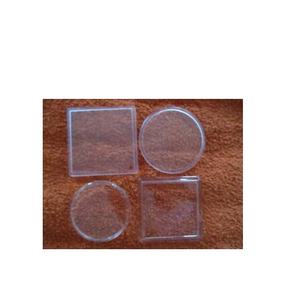 Dessous de verre uniques en noyer sûr pour café Dessous de verre à paillettes acryliques pour les événements de banquet pour différentes tailles personnalisées - Product Image 1