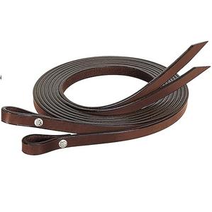 Rênes fendues en cuir brun 5/8' x 7' pour chevaux - Product Image 1