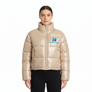 Cheap Rates Best Sale Winter Short Body Women's <b>Jackets</b> 2024 Customized Style Long Sleeve <b>Cropped</b> Women Puffer <b>Jacket</b> OEM - Product Image 1