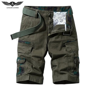 Shorts cargo pour hommes, nouvelle arrivée, design personnalisé, service OEM, couleur verte, qualité supérieure, confortable pour l'été, 2025 - Product Image 1