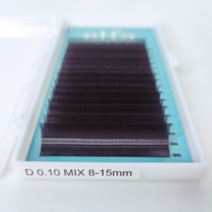 Extensiones de Pestañas Ombre Full Volume HY LON FIBER CC 0.10 Mix 8-15 D-DB ELFA Factory, Naturales, Suaves, de Alta Calidad - Product Image 6