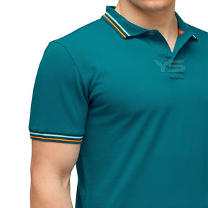 เสื้อถักแขนสั้นสำหรับผู้ชาย, เสื้อยืดคอโปโลลำลองธุรกิจมีหลายสีให้เลือก - Product Image 3