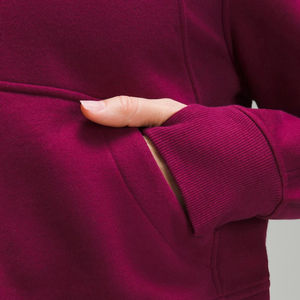 Sweat-shirt en molleton surdimensionné à demi-zip, à col montant, à épaules tombantes, uni, délavé à l'acide, pour femmes, personnalisé - Product Image 5