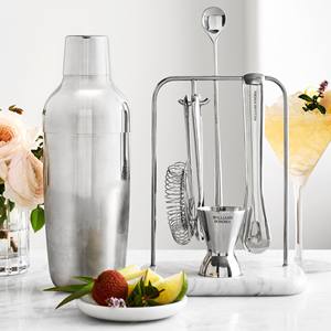 ชุดเครื่องมือบาร์สแตนเลสพรีเมียมพร้อมขาตั้งหินอ่อน ชุดทำค็อกเทลครบชุด ทนทาน หรูหรา สำหรับบาร์ในบ้าน - Product Image 2